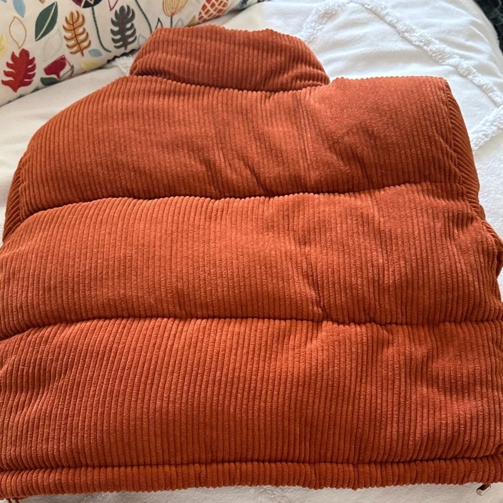 7 For All Mankind Orange Corduroy Jacket - Picture 5 of 5